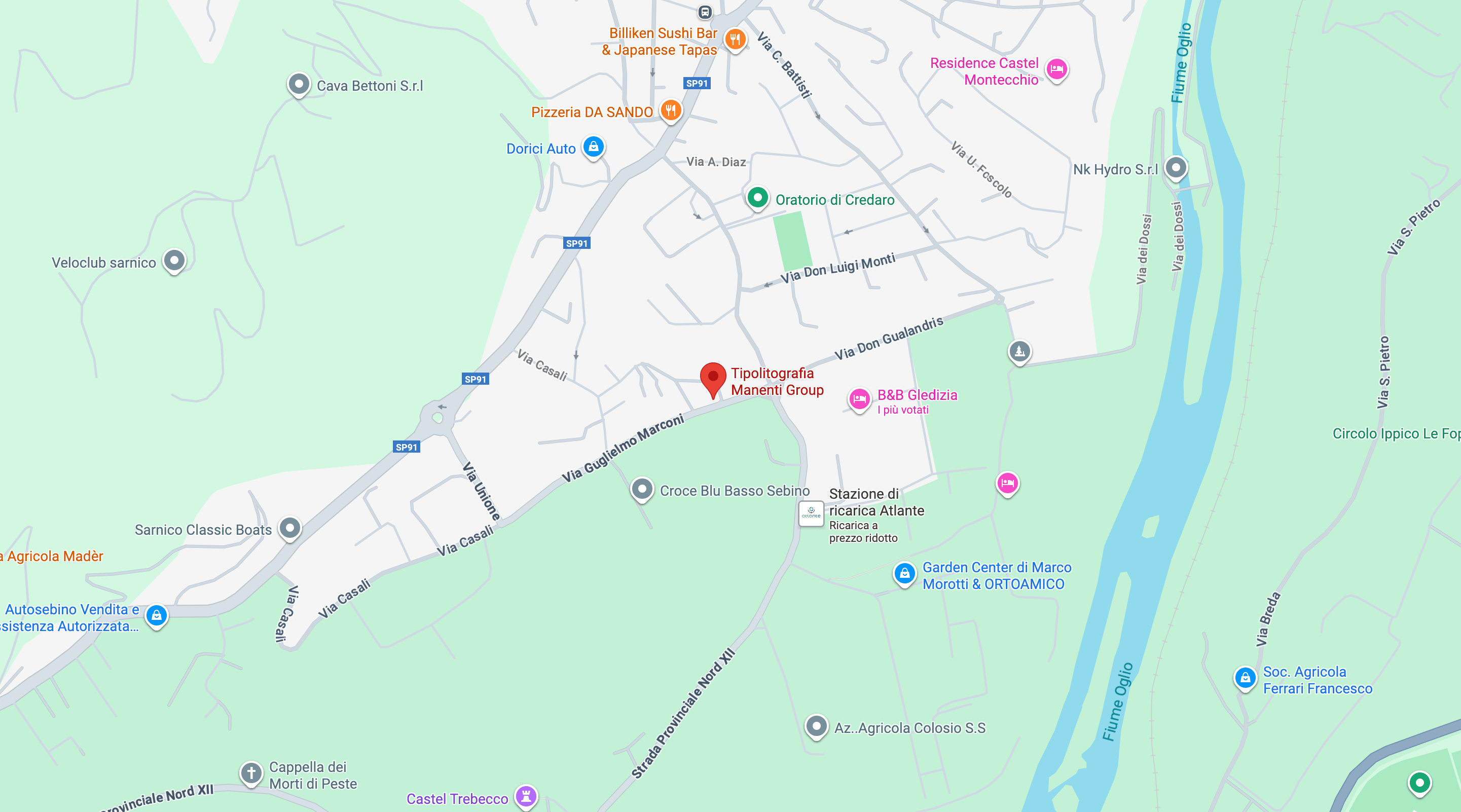 Mappa Tipolitografia Manenti